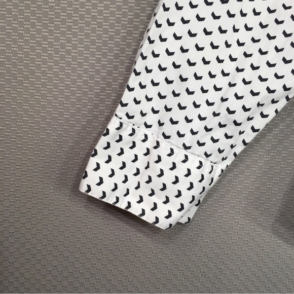 APT.9 Button Up Shirt Women's Size Large Long Sleeve White / Blue Casual - Picture 3 of 10